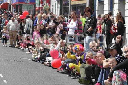 Winton Carnival 2012. Clowns for Leaps and Bounds Day Nursery. 