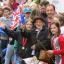 The patriotic crowd in Christchurch. Picture: Richard Crease.
