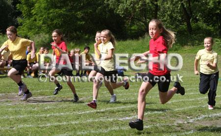 Branksome Heath Middle School sports day on June 25, 2012
