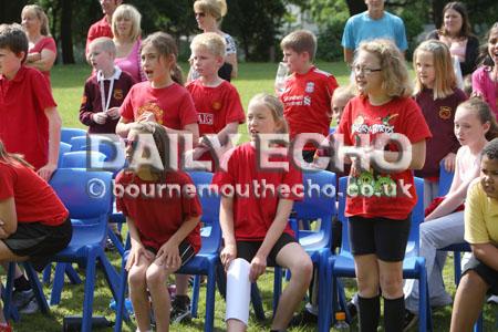 Branksome Heath Middle School sports day on June 25, 2012