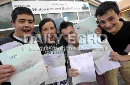 Thousands of pupils collected their GCSE results across Dorset