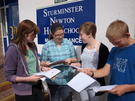 Thousands of pupils collected their GCSE results across Dorset