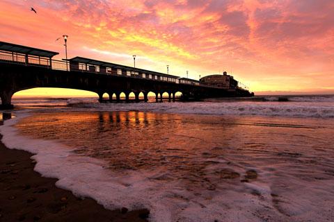 A spectacular sunrise over Bournemouth Pier on Christmas Eve morning in 2011. Picture by Sally Adams.