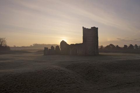 Knowlton Church in Horton early on a December morning. Picture by Chris Ackerman.