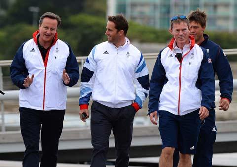 Prime Minister David Cameron with Ben Ainslie