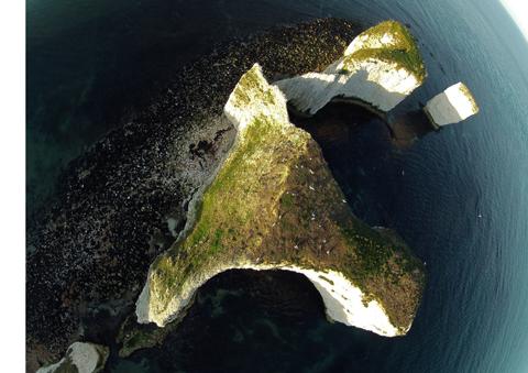 Taken from a kite over Old Harry Rocks, by Andrew Holder
