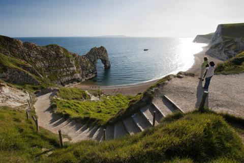 Durdle Door taken on a sunny evening, by Andy Harris