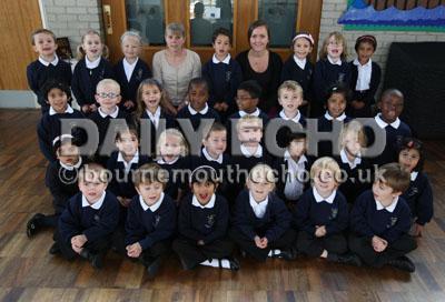 St Mary's Combined School in Poole. 
TA Claire Rigler and, right, Teacher Lucy Kelleher. 
