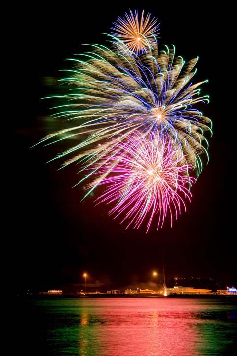 Fireworks over Weymouth Bay, Kevin Westmancott