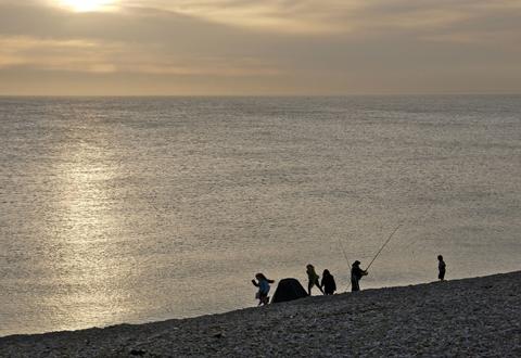 Fishing, families and fun on Chesil beach, by Sue Hogben
