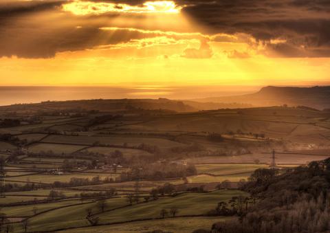 The view from Eggardon hill, by Pete Vincent
