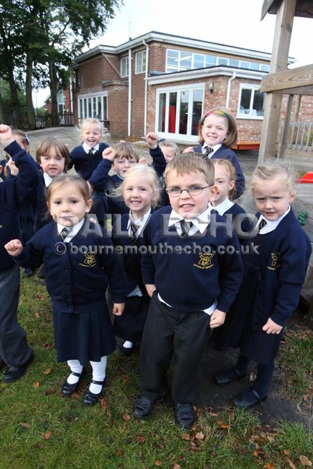 Children at St Joseph's RC Combined school in  Poole.