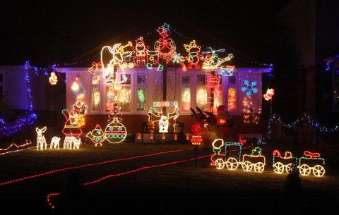 Houses on Runton Road switched on their Christmas lights live on BBC's The One Show. 