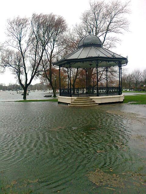 The bandstand at Christchurch Quay