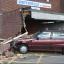 Car ploughs into carport in Highcliffe