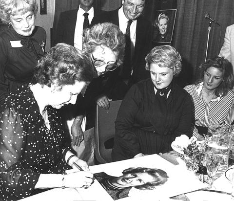 Margaret Thatcher at Blandford conservative club  15/7/82