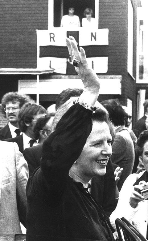 Margaret Thatcher visit to Poole on 16 July 1982