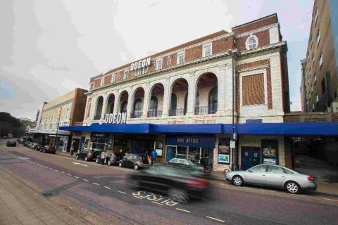 Bournemouth Echo: The Odeon on Westover Road in Bournemouth. Inset, Cllr Roger Marley and how the redesign may look