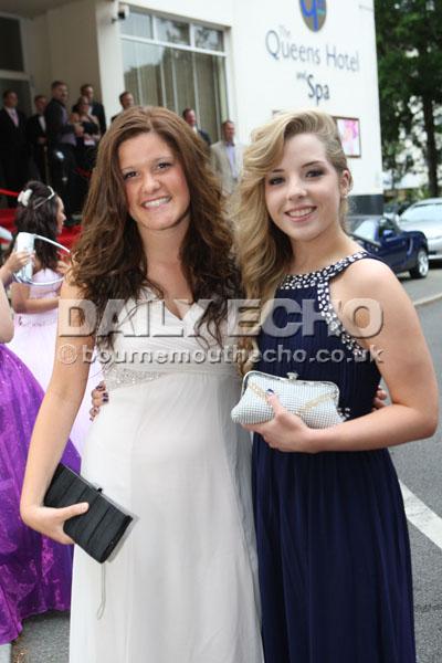Ashdown Technology College year 11 prom at The Queen's Hotel in Bournemouth. 