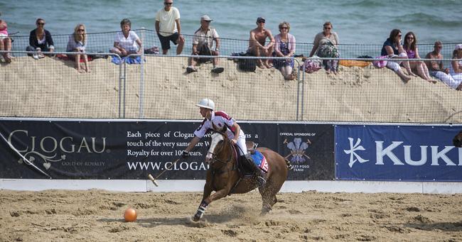 The first day of the Sandbanks Beach Polo Championships 2013