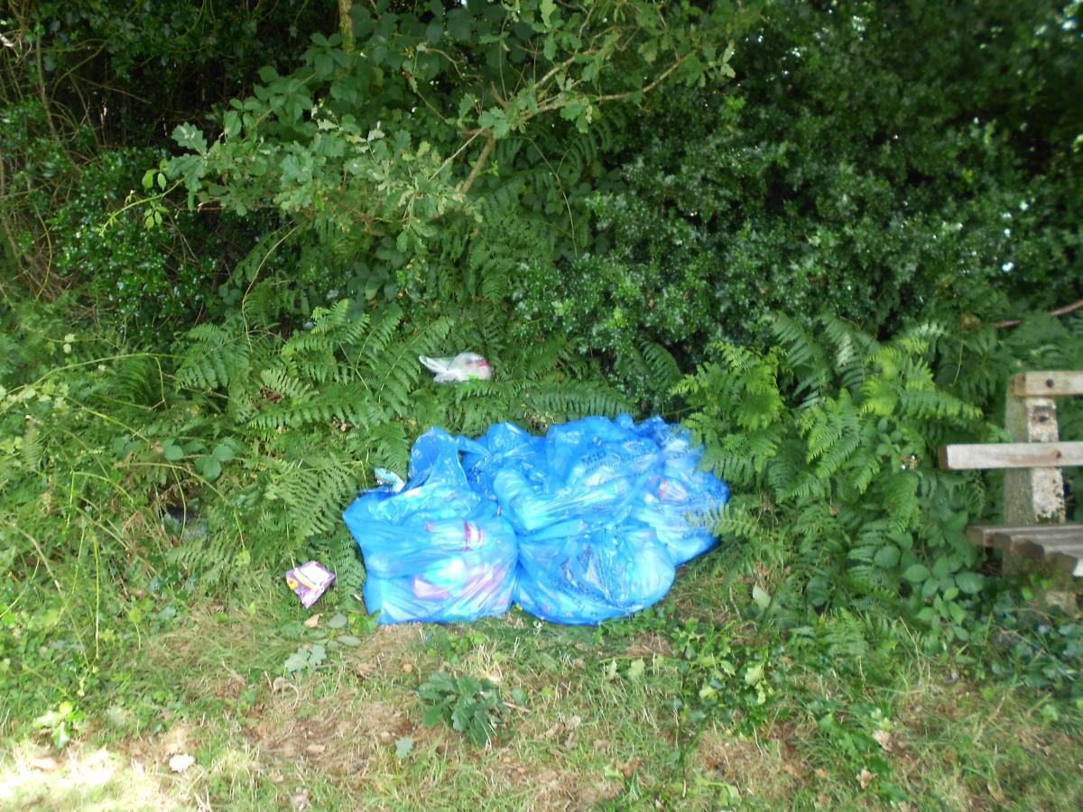 The mess left behind after travellers leave Broadstone Rec 