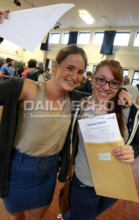 All our pictures from A-Level results day 2013. Twynham School.