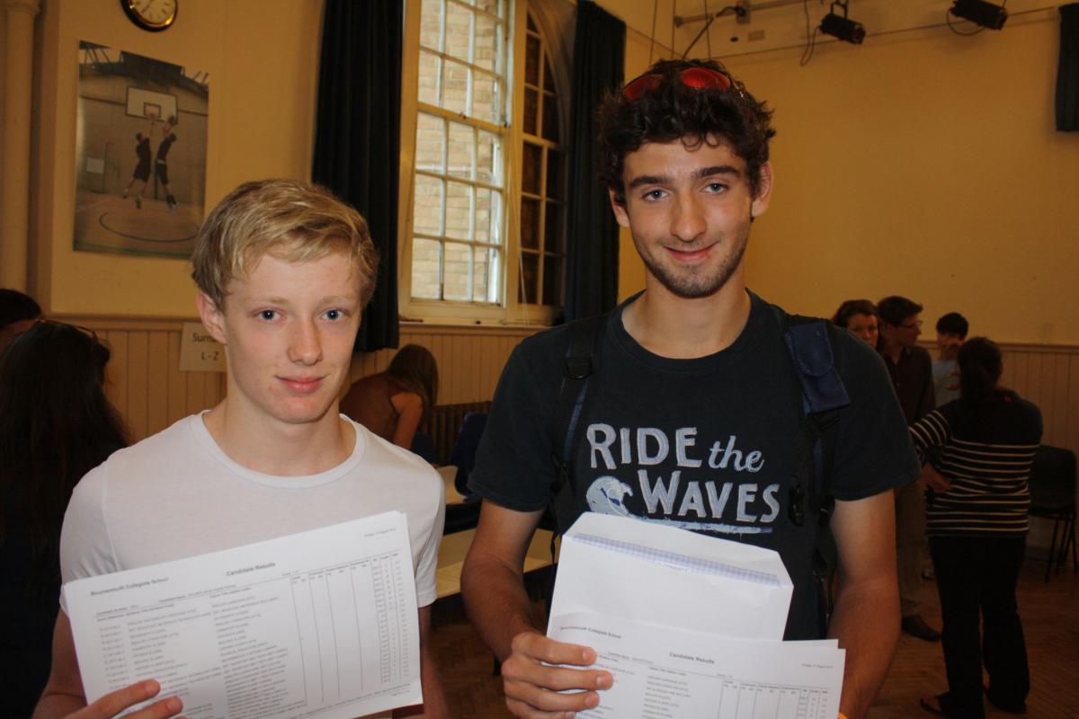 All our pictures from GCSE results day on 22nd August, 2013. Bournemouth Collegiate School. 