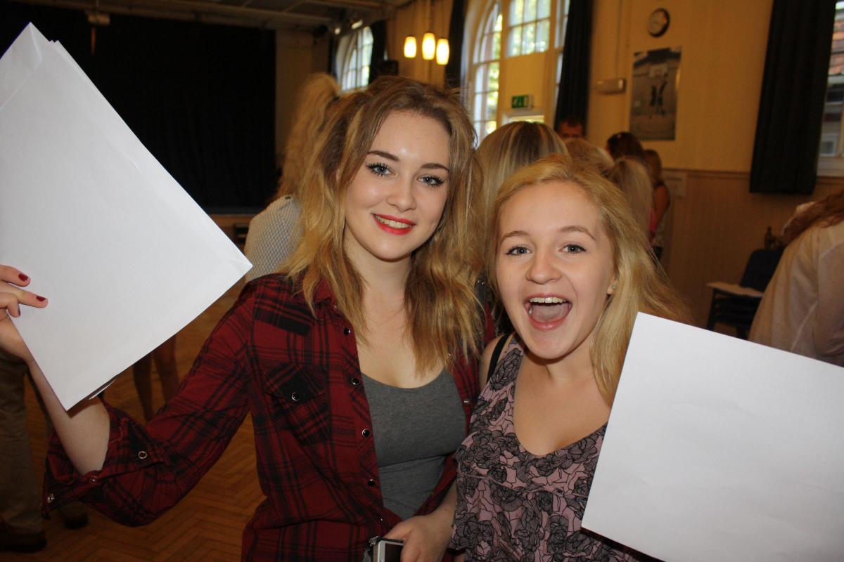 All our pictures from GCSE results day on 22nd August, 2013. Bournemouth Collegiate School. 