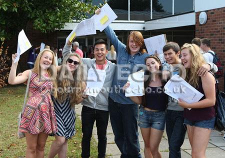 All our pictures from GCSE results day on 22nd August, 2013. Avonbourne College and Harewood College