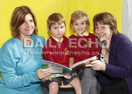 Christchurch Infant School.Class F1 with class teacher Mrs Joy Whitehorn, right, and teaching assistant Mrs Helen Henshaw, left.