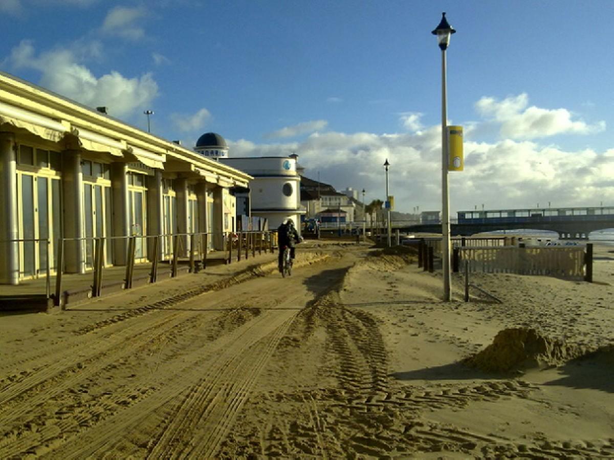 See all Daily Echo and reader pictures of damage left behind after St Jude hits Dorset. Piles of sand on the promenade outside West Beach in Bournemouth.