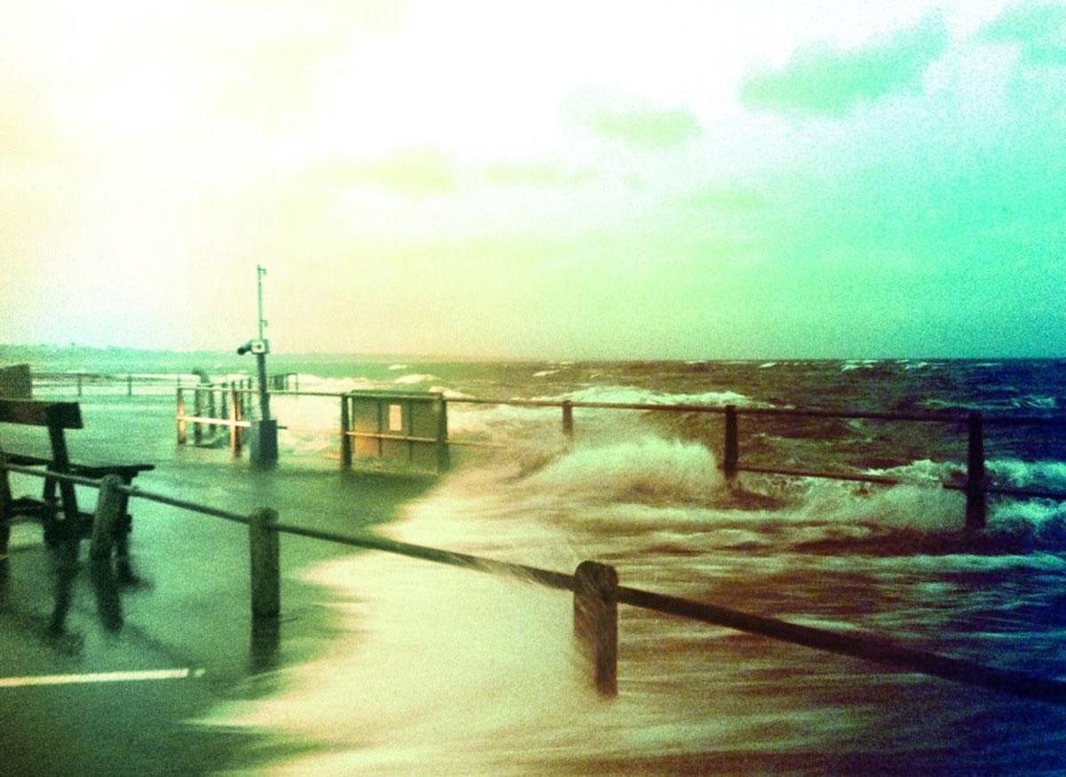 See all Daily Echo and reader pictures of damage left behind after St Jude hits Dorset. High tides and high winds over Mudeford quay. Picture by Annie Taylor.
