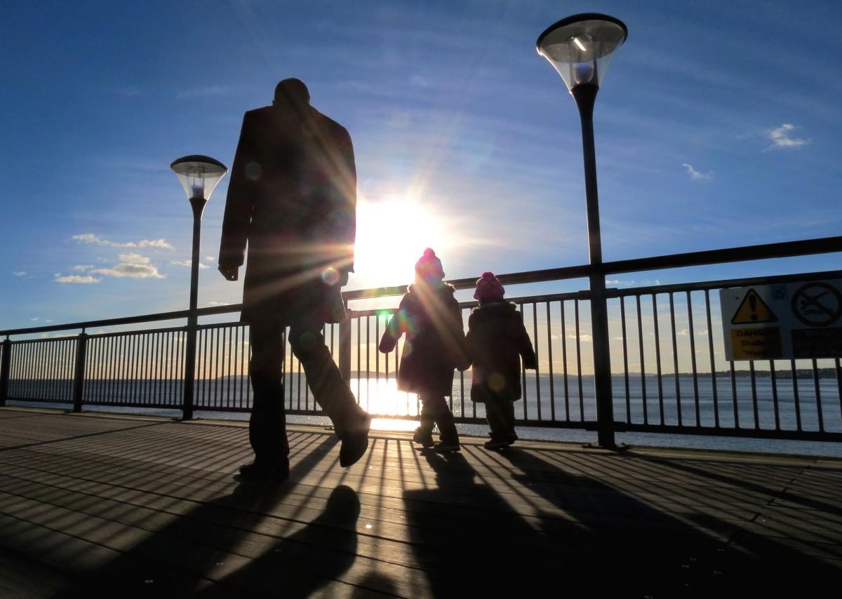 A stroll along  Boscombe pier in the sunshine sent in by    Simon Gregory  