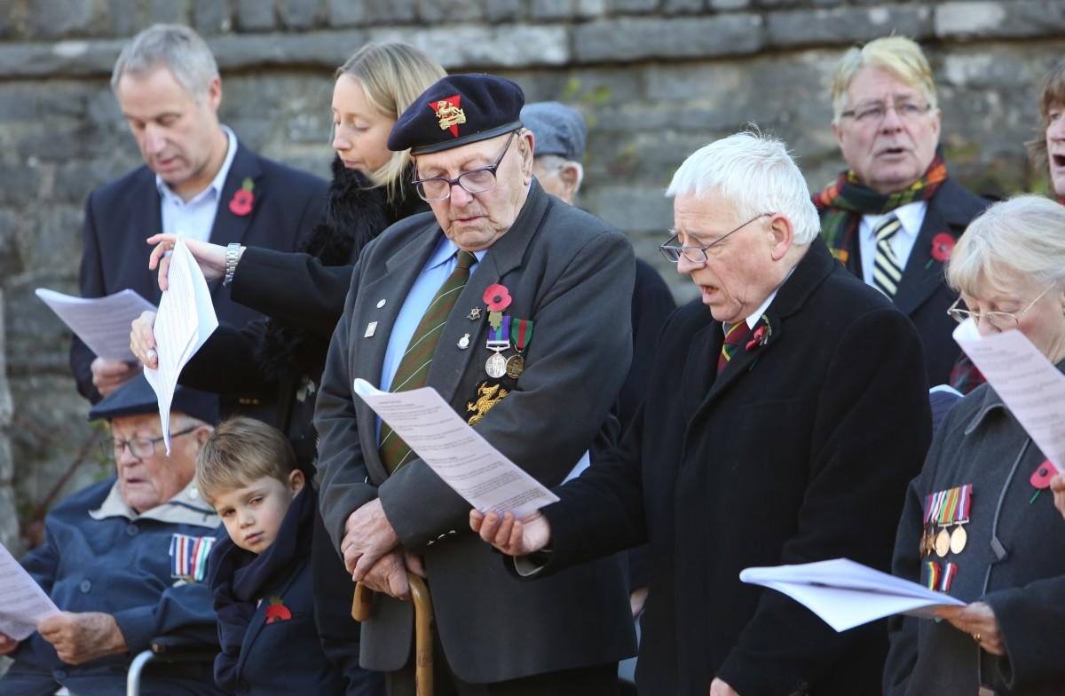 All our pictures from the Remembrance Day service at the war memorial in Bournemouth's Central Gardens