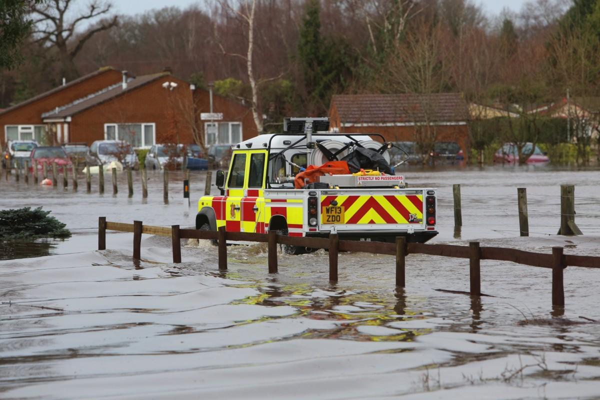 Pictures taken by Daily Echo photographers and readers after heavy rain and strong winds hit Dorset on December 23 and 24, 2013. Residents had to be evacuated from the Gladelands Caravan Park in Ferndown due to flooding. 