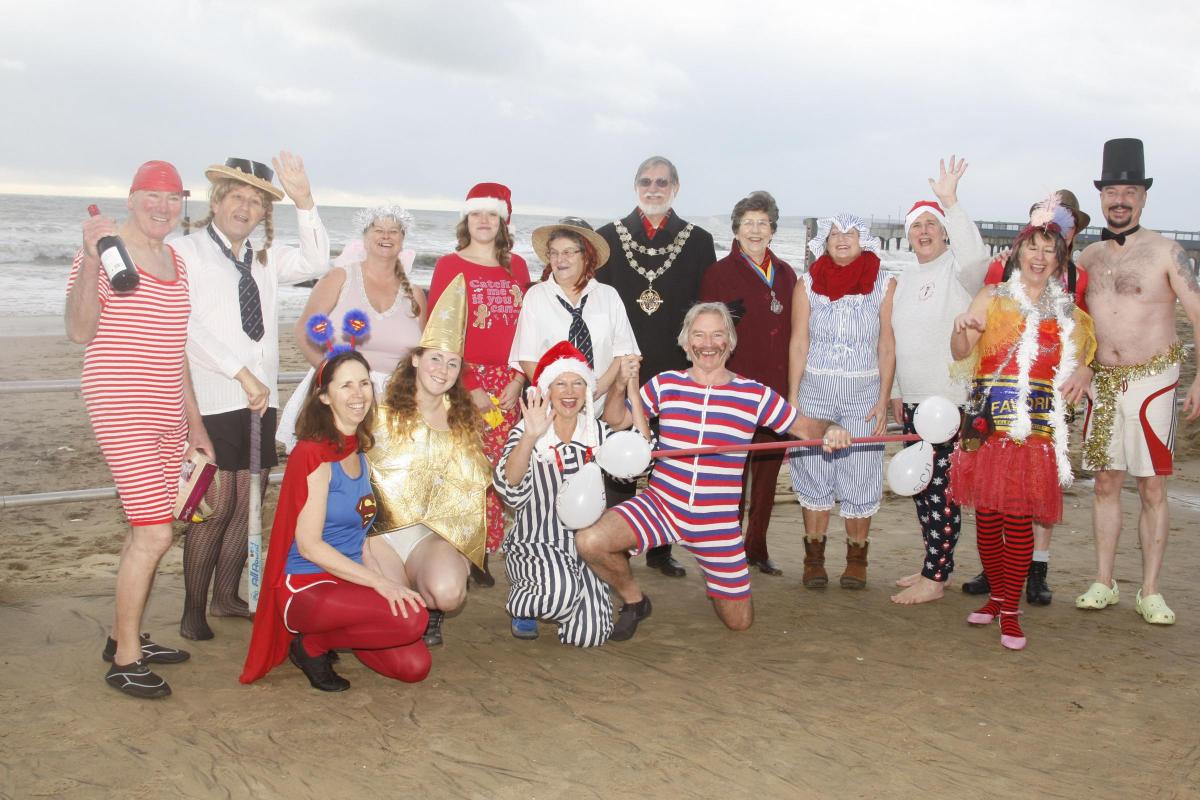 All our pictures from the Bournemouth Spartans Christmas Day Swim 2013 at Boscombe beach.