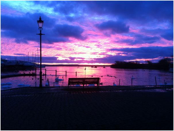 Sunset overlooking Christchurch Harbour. Picture by Robin Coope taken on January 5, 2014. 