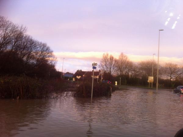 Bakers Arms roundabout taken by  Kathryn Harris