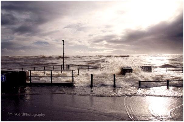 High tide at Mudeford Quay on Saturday. Picture by Emily Gard.