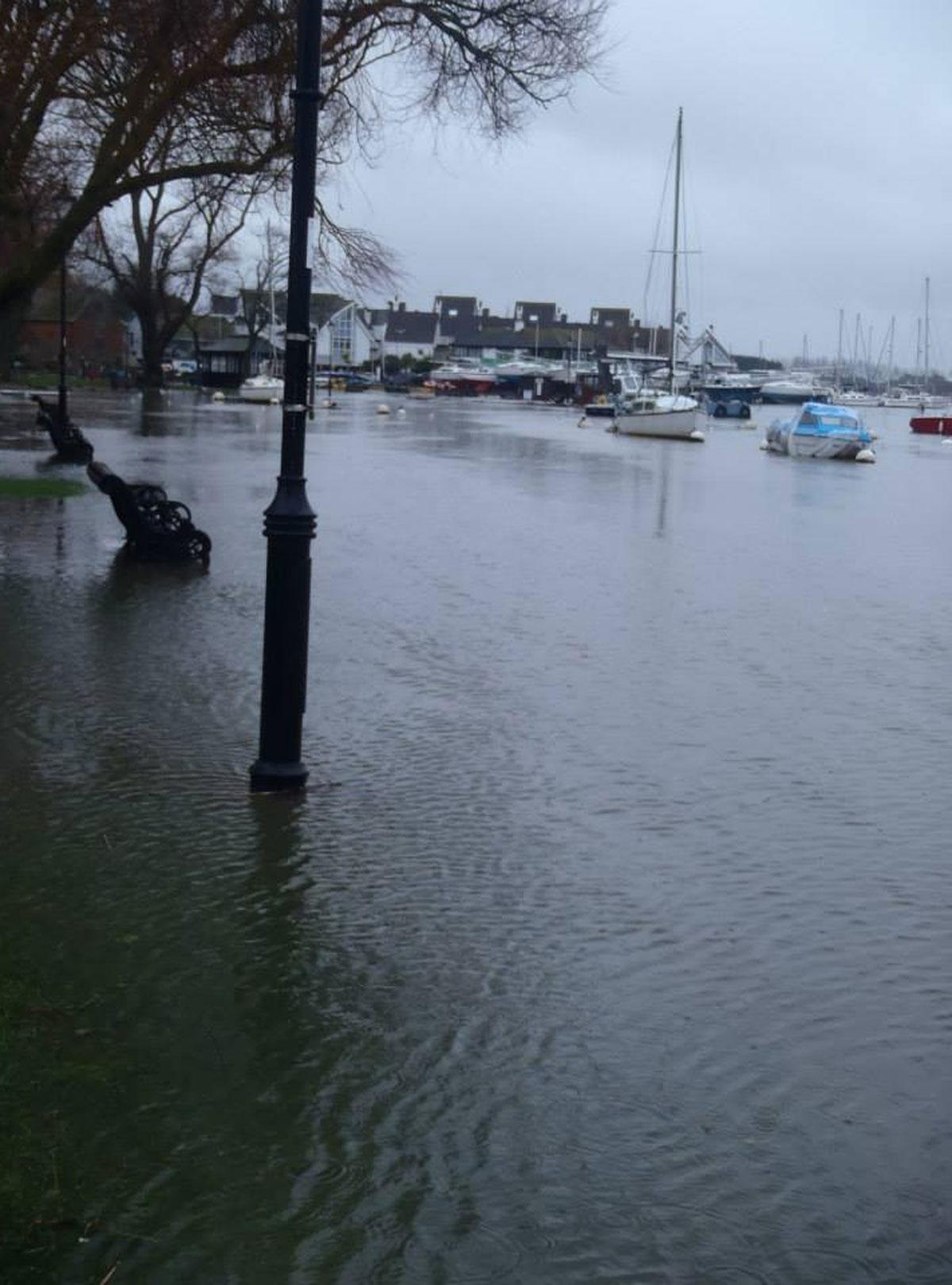 Flooding at Christchurch. picture by Paul Olley