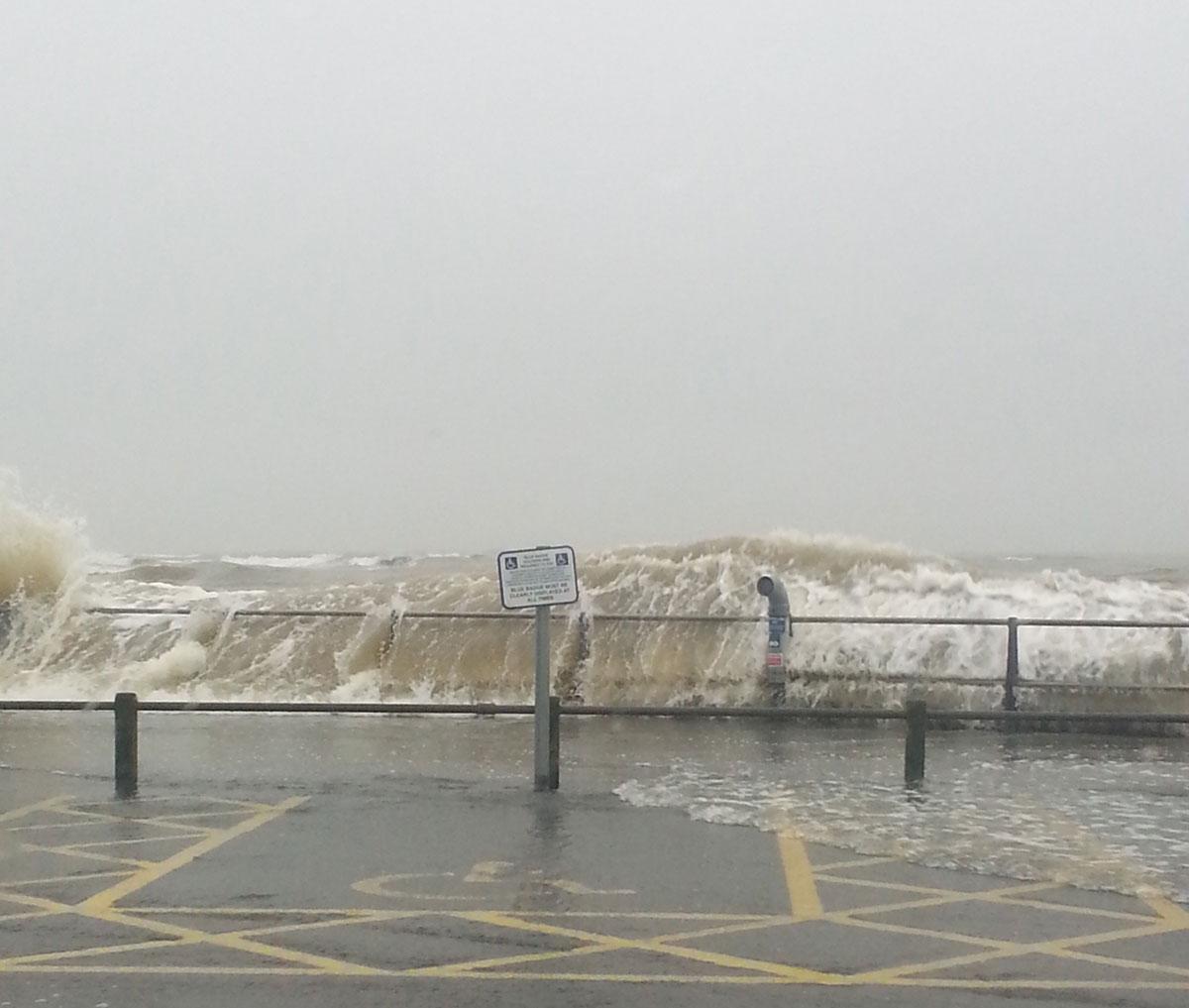 High tide at Mudeford Quay. Picture sent in by reader.