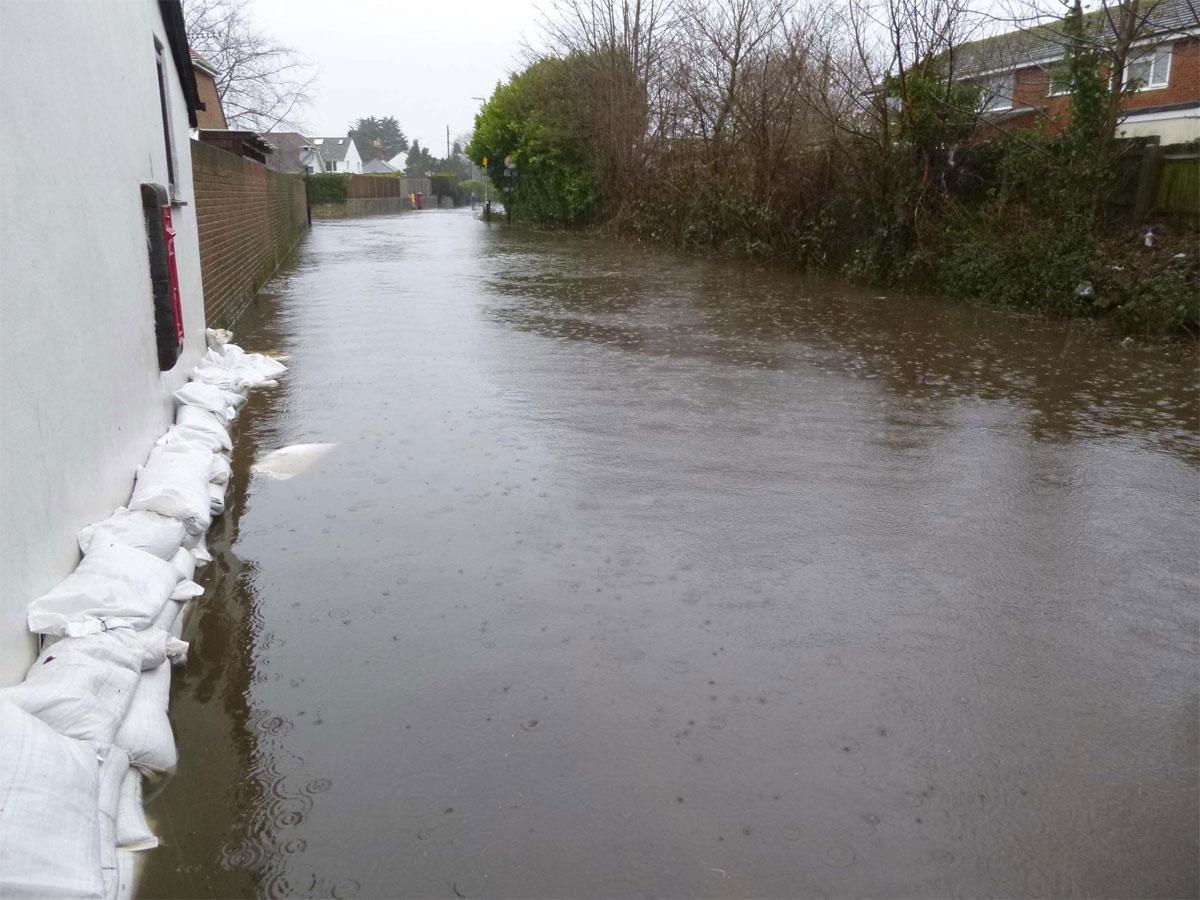Flooding in Eastfield Lane in Rinwood by Michelle Mitchell