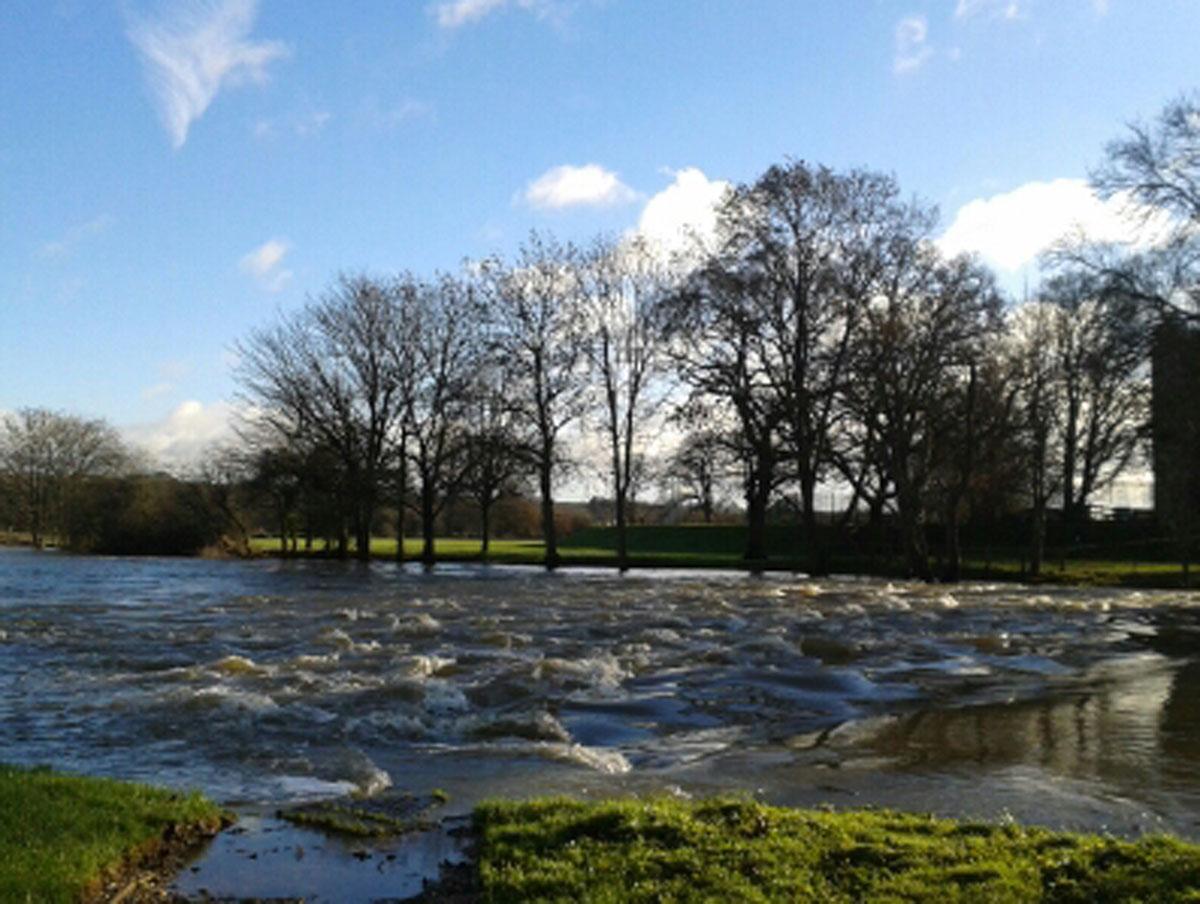 Daily Echo photographers and readers braved the stormy weather to capture these moments across Dorset. The Weir at Blandford by Ian Hooper.