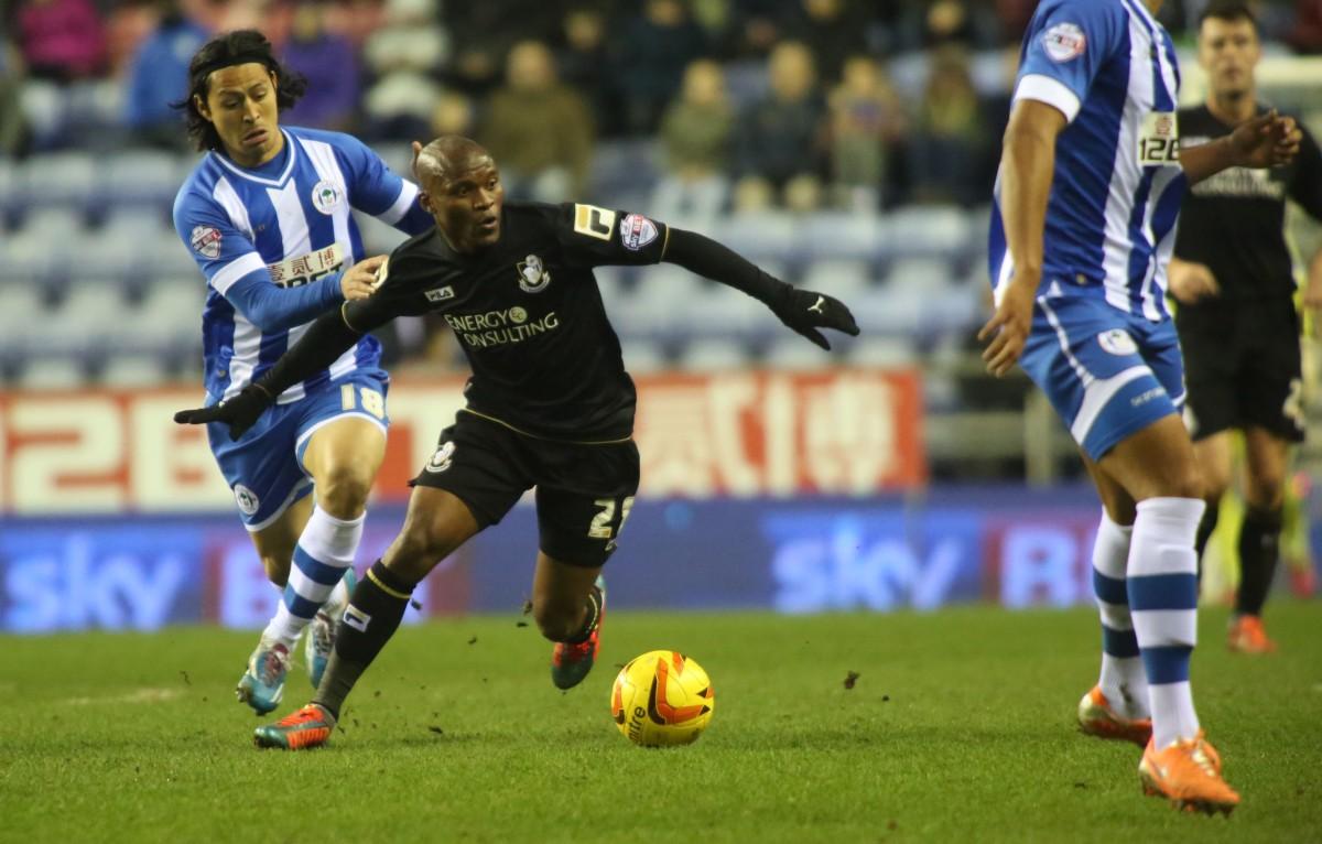 Wigan Athletic v AFC Bournemouth at the DW Stadium on 11th January, 2014