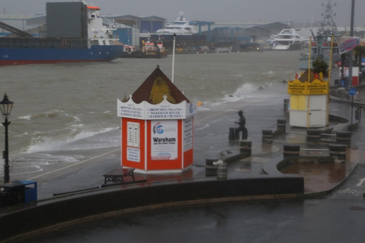 Flooding at Poole Quay