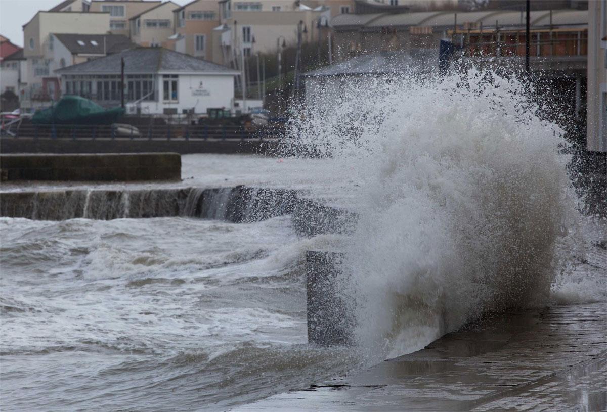 Fierce waves hit Swanage Bay. Picture by Ryan Crocker