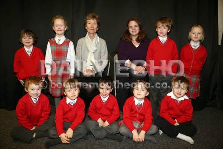 Reception Class RW at Durlston Court School with teacher Jane Whitell and TA Hayley Murphy