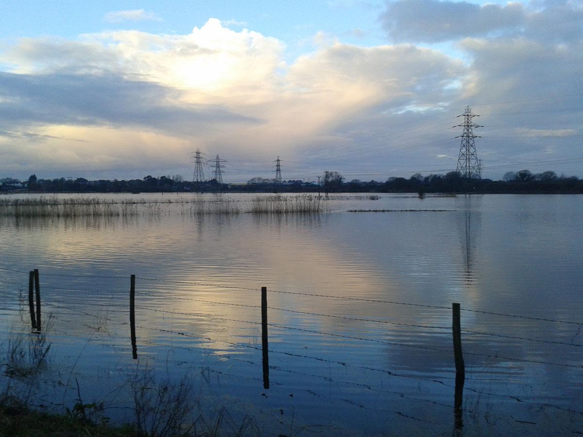 Flooding at Christchurch Bypass. Picture by Manda.