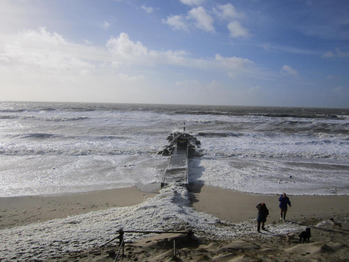 Daily Echo reader photos of the storm and damage left behind after severe weather swept through Dorset on February 14 and February 15. Picture by Matt Allum of Hengistbury Head