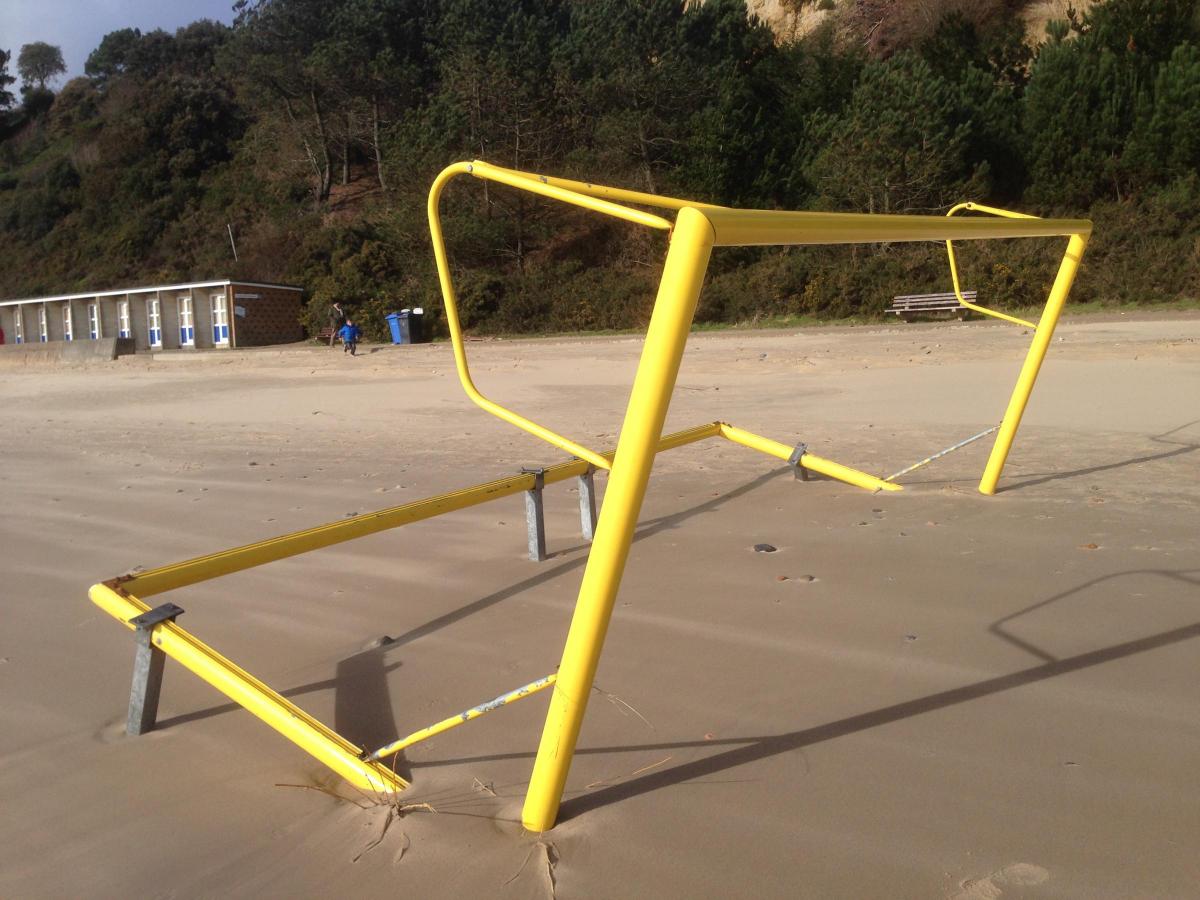 Daily Echo reader photos of the storm and damage left behind after severe weather swept through Dorset on February 14 and February 15. Picture by Peter Eales of Branksome beach